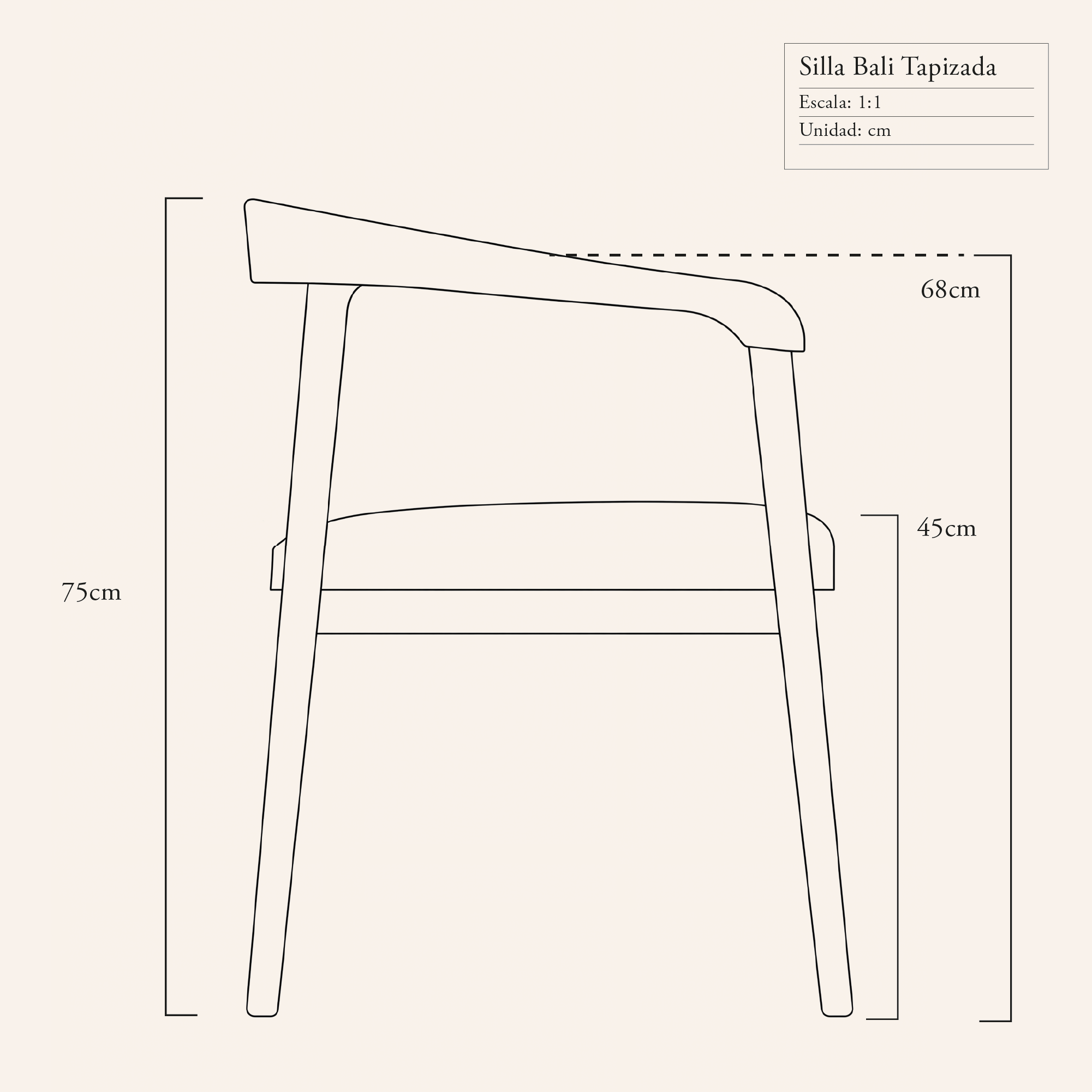 Silla Bali - Tapizada - Imagen 5
